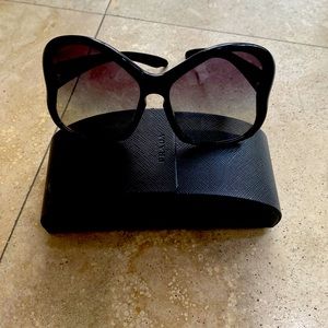 Prada oversized sunglasses with case
